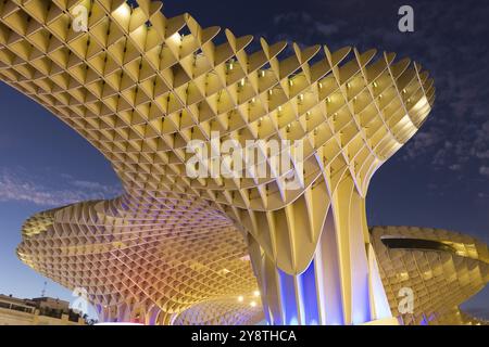 Metropol parasol, Sevilla, Andalousie, Espagne, Europe Banque D'Images