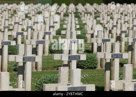 Cimetière de Vauxbuin, Picardie, France, Europe Banque D'Images