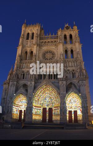Cathédrale d'Amiens, Picardie, France, Europe Banque D'Images