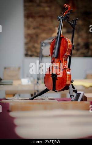 À Turin, il y a une école de violon baroque. L'un des plus anciens du pays. Banque D'Images