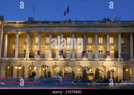 Hôtel de Crillon, place de la Concorde, Paris, France, Europe Banque D'Images