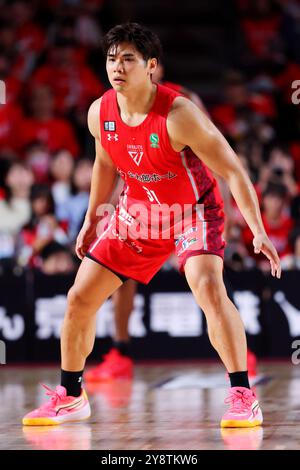 Chiba, Japon. 5 octobre 2024. Shuta Hara (jets) Basketball : 2024-25 B. Match DE LIGUE B1 entre Chiba jets et Utsunomiya Brex au Lala Arena Tokyo-Bay à Chiba, Japon . Crédit : Naoki Nishimura/AFLO SPORT/Alamy Live News Banque D'Images