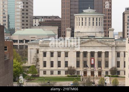 Columbus est la capitale de l'état de l'Ohio Statehouse le gouvernement dont le siège est à Banque D'Images