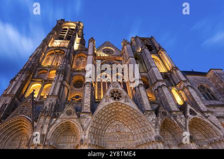 Cathédrale Saint-Etienne, Bourges, cher, Centre-Val de Loire, France, Europe Banque D'Images