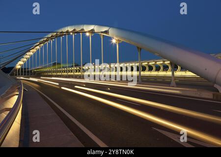 Pont de Kaiku, Barakaldo, Bizkaia, Espagne, Europe Banque D'Images