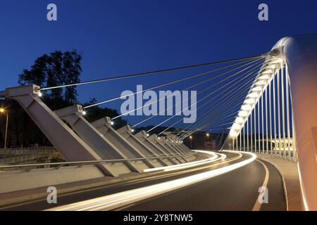 Pont de Kaiku, Barakaldo, Bizkaia, Espagne, Europe Banque D'Images