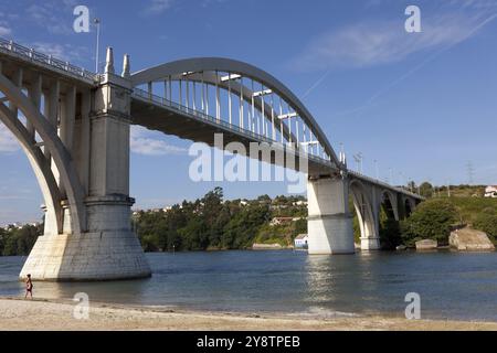 Pont de Pedrido, Ria de Betanzos, la Corogne, Galice, Espagne, Europe Banque D'Images