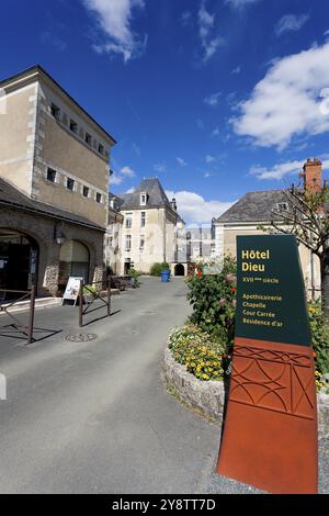 Hôtel-Dieu, Bauge, Maine-et-Loire, pays de la Loire, France, Europe Banque D'Images