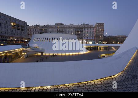 Centre culturel par Oscar Niemeyer, le Havre, Seine-maritime, France, Europe Banque D'Images