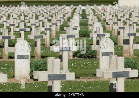 Cimetière de Vauxbuin, Picardie, France, Europe Banque D'Images