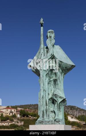 Monk, Santo Domingo de silos, Burgos, Castilla y Leon, Espagne, Europe Banque D'Images