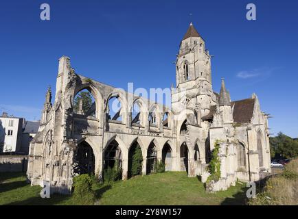 Église Saint Etienne le Vieux, Caen, Normandie, France, Europe Banque D'Images