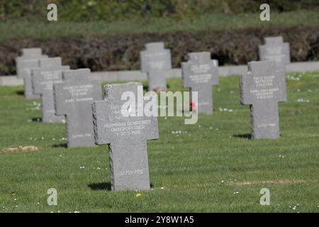 Cimetière de Vauxbuin, Picardie, France, Europe Banque D'Images