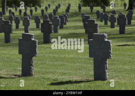 Cimetière de Vauxbuin, Picardie, France, Europe Banque D'Images