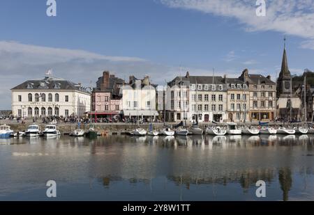 Port de Honfleur, Calvados, basse Normandie, France, Europe Banque D'Images