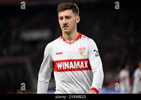 Stuttgart, Allemagne. 06 octobre 2024. Angelo Stiller VfB Stuttgart (06) VfB Stuttgart vs TSG 1899 Hoffenheim 06.10.2024 LA RÉGLEMENTATION DFL INTERDIT TOUTE UTILISATION DE PHOTOGRAPHIES COMME SÉQUENCES D'IMAGES ET/OU QUASI-VIDÉO/dpa/Alamy Live News Banque D'Images