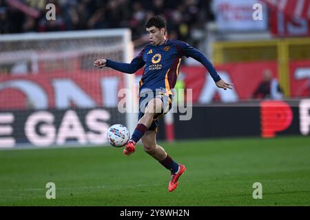 Matias Soule (Roma) lors du match italien de Serie A entre Monza 1-1 Roma au stade U-Power le 5 octobre 2024 à Monza, Italie. Crédit : Maurizio Borsari/AFLO/Alamy Live News Banque D'Images