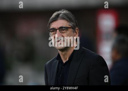 Daniele de Rossi Coach (Roma) lors du match de Serie A italien entre Monza 1-1 Roma au stade U-Power le 5 octobre 2024 à Monza, Italie. Crédit : Maurizio Borsari/AFLO/Alamy Live News Banque D'Images