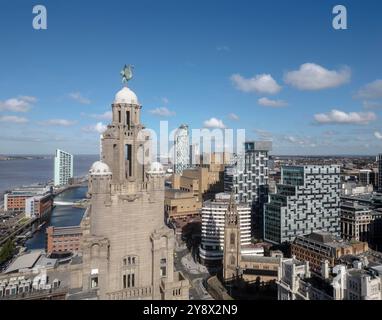 Bâtiments de foie, bureaux et appartements, Liverpool, Angleterre Banque D'Images