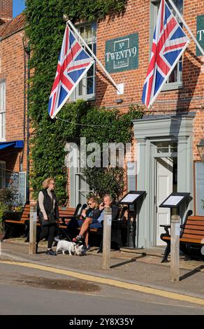Non. Vingt-neuf restaurant, burnham Market, nord de norfolk, angleterre Banque D'Images