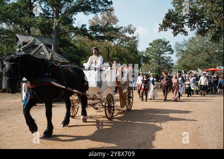 Tenue du festival de mariage de la Renaissance du Texas sur le thème médiéval Banque D'Images