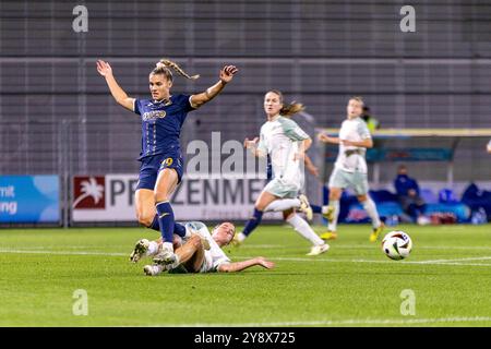 Selina Cerci (TSG 1899 Hoffenheim Frauen, #29) faute TSG 1899 Hoffenheim v. SV Werder Bremen, Fussball, Google Pixel Frauen-Bundesliga , 5. Spieltag, saison 2024/2025, 06.10.2024, Foto : Eibner-Pressefoto/Lena und Christina Wessely Banque D'Images