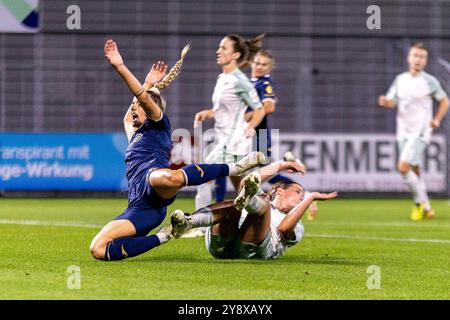 Sinsheim, Deutschland. 06 octobre 2024. Selina Cerci (TSG 1899 Hoffenheim Frauen, #29) faute TSG 1899 Hoffenheim v. SV Werder Bremen, Fussball, Google Pixel Frauen-Bundesliga, 5. Spieltag, saison 2024/2025, 06.10.2024, Foto : Eibner-Pressefoto/Lena und Christina Wessely crédit : dpa/Alamy Live News Banque D'Images