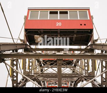 Wiener Riesenrad, Grande roue géante viennoise, Vienne, Autriche, Europe. Banque D'Images