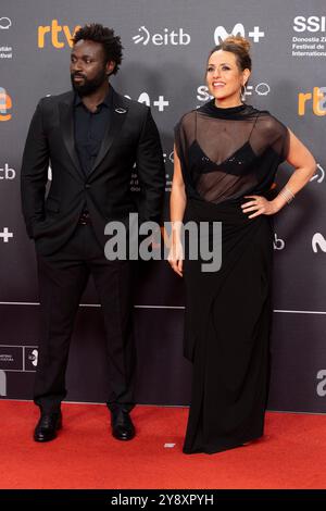 Itziar Ituño et Malcom Treviño assistent à la cérémonie de clôture du 72e Festival international du film de Saint-Sébastien au Palais Kursaal. (Photo de Nacho Lopez / SOPA images / SIPA USA) Banque D'Images