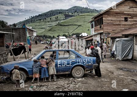 Exploitation minière artisanale au Congo, Coltan, Cobalt Banque D'Images