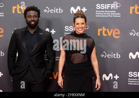 Donostia, Espagne. 28 septembre 2024. Itziar Ituño et Malcom Treviño assistent à la cérémonie de clôture du 72e Festival international du film de Saint-Sébastien au Palais Kursaal. (Photo de Nacho Lopez/SOPA images/SIPA USA) crédit : SIPA USA/Alamy Live News Banque D'Images