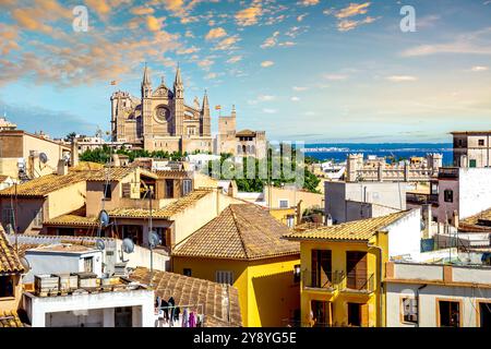 Ville de Palma de Majorque, Espagne Banque D'Images