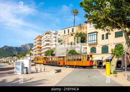 Port de Soller, Majorque, Espagne Banque D'Images