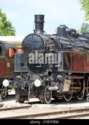 Locomotive, Hungarian Railway History Park, Magyar Vasúttörténeti Park, Budapest, Hongrie, Magyarország, Europe Banque D'Images