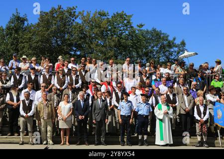 Fête des guides de la Compagnie des guides de Saint-Gervais Mont-Blanc. Saint-Gervais-les-bains. Haute-Savoie. Auvergne-Rhône-Alpes. France. Europe. Banque D'Images