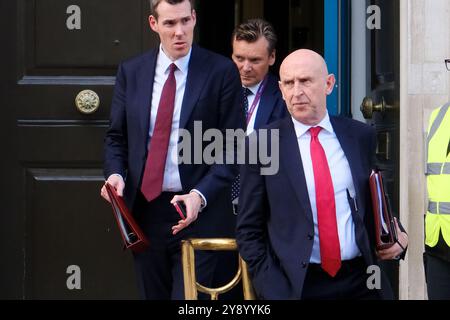 Cabinet Office, Whitehall, Londres, Royaume-Uni. 7 octobre 2024. Politiciens à Westminster, quittant le Cabinet Office : John Healey député, secrétaire d'État à la Défense. Credit : Matthew Chattle/Alamy Live News Banque D'Images