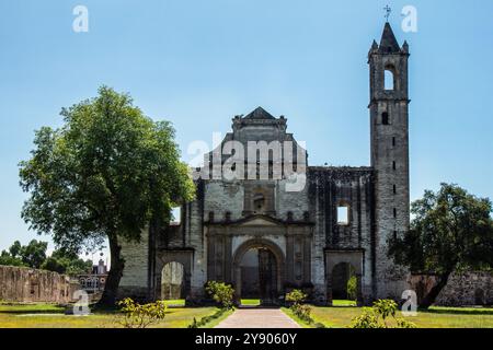 Église abandonnée à Tecali de Herrara, Puebla Mexique. Ex couvent. Banque D'Images