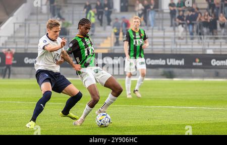 Gothenburg, le 18 septembre 2024. Moment de match entre gais et Malmo FF dans la ligue suédoise de football. Résultat final : 0-0. Banque D'Images