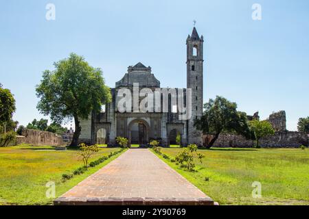 Église abandonnée à Tecali de Herrara, Puebla Mexique. Ex couvent. Banque D'Images