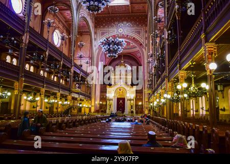 La synagogue de la rue Dohany, également connue sous le nom de Grande synagogue ou synagogue Tabakgasse, Budapest Banque D'Images