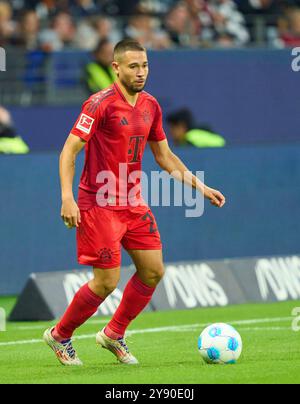 Raphael Guerreiro, FCB 22 dans le match EINTRACHT FRANKFURT - FC BAYERN MUENCHEN 3-3 le 6 octobre 2024 à Francfort, Allemagne. Saison 2024/2025, 1.Bundesliga, FCB,, München, journée 6, 6.Spieltag photographe : Peter Schatz - LA RÉGLEMENTATION DFL INTERDIT TOUTE UTILISATION DE PHOTOGRAPHIES comme SÉQUENCES D'IMAGES et/ou QUASI-VIDÉO - Banque D'Images