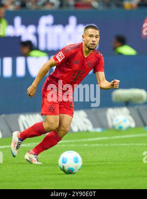 Raphael Guerreiro, FCB 22 dans le match EINTRACHT FRANKFURT - FC BAYERN MUENCHEN 3-3 le 6 octobre 2024 à Francfort, Allemagne. Saison 2024/2025, 1.Bundesliga, FCB,, München, journée 6, 6.Spieltag photographe : Peter Schatz - LA RÉGLEMENTATION DFL INTERDIT TOUTE UTILISATION DE PHOTOGRAPHIES comme SÉQUENCES D'IMAGES et/ou QUASI-VIDÉO - Banque D'Images