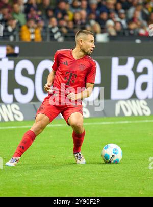 Raphael Guerreiro, FCB 22 dans le match EINTRACHT FRANKFURT - FC BAYERN MUENCHEN 3-3 le 6 octobre 2024 à Francfort, Allemagne. Saison 2024/2025, 1.Bundesliga, FCB,, München, journée 6, 6.Spieltag photographe : Peter Schatz - LA RÉGLEMENTATION DFL INTERDIT TOUTE UTILISATION DE PHOTOGRAPHIES comme SÉQUENCES D'IMAGES et/ou QUASI-VIDÉO - Banque D'Images