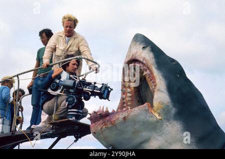 JAWS 1975 Universal Pictures film réalisé par Steven Spielberg Banque D'Images