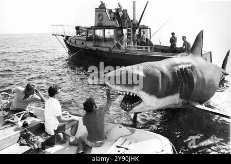 JAWS 1975 Universal Pictures film réalisé par Steven Spielberg Banque D'Images