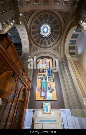 Philadelphie, PA - 26 mai 2024 : la basilique Cathédrale des Saints Pierre et Paul de l'archidiocèse catholique romain de Philadelphie. Banque D'Images