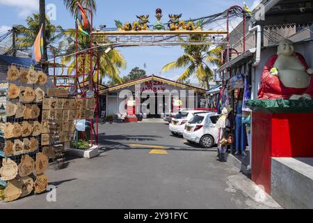 Bazar, souvenir, Grand Baie, Océan Indien, Île, Maurice, Afrique Banque D'Images
