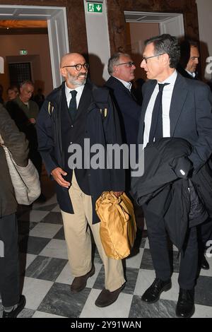 Rome, Spazio Sette Bookshop présentation du livre de Dario Franceschini 'Aqua e Tera'. Sur la photo : Giulio Napolitano Banque D'Images