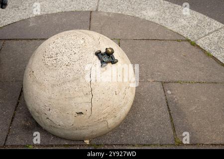 Mini statue Lunar Rover à Budapest, Hongrie Banque D'Images