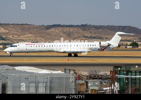 Bombardier CRJ-1000 avion de ligne régional de la compagnie aérienne Air Nostrum. Banque D'Images